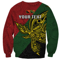 Custom Papua New Guinea Chimbu Province Sweatshirt PNG Birds Of Paradise Polynesian Arty Style LT03 - Polynesian Pride