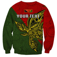 Custom Papua New Guinea Eastern Highlands Province Sweatshirt PNG Birds Of Paradise Polynesian Arty Style LT03 - Polynesian Pride