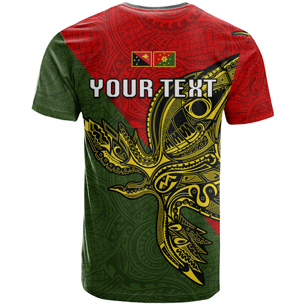Custom Papua New Guinea Eastern Highlands Province T Shirt PNG Birds Of Paradise Polynesian Arty Style LT03 - Polynesian Pride