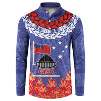 FAST Party Samoa Button Sweatshirt Ula Fala Teuila Polynesian Tapa Pattern