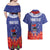 FAST Party Samoa Couples Matching Off Shoulder Maxi Dress and Hawaiian Shirt Ula Fala Teuila Polynesian Tapa Pattern