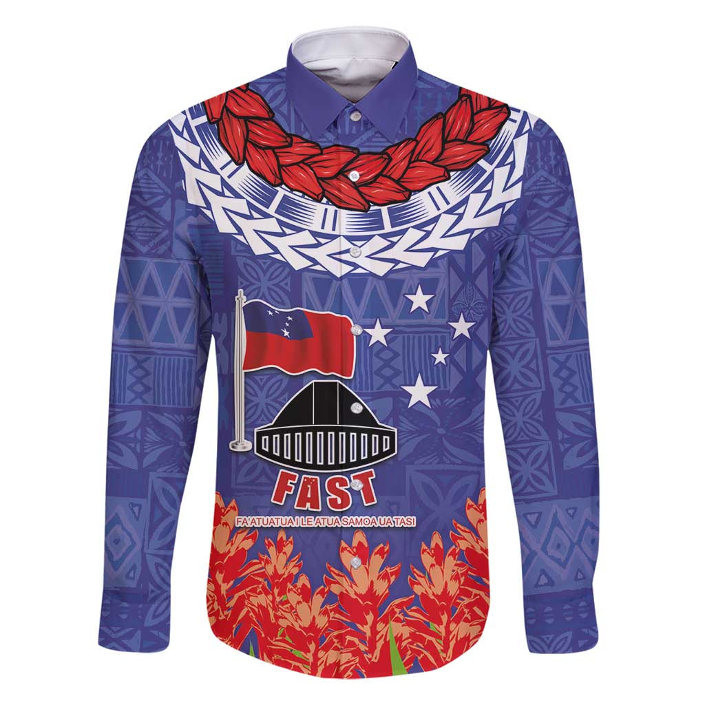 FAST Party Samoa Family Matching Long Sleeve Bodycon Dress and Hawaiian Shirt Ula Fala Teuila Polynesian Tapa Pattern