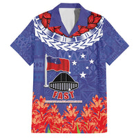 FAST Party Samoa Family Matching Off Shoulder Maxi Dress and Hawaiian Shirt Ula Fala Teuila Polynesian Tapa Pattern