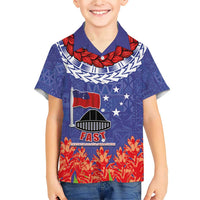 FAST Party Samoa Family Matching Short Sleeve Bodycon Dress and Hawaiian Shirt Ula Fala Teuila Polynesian Tapa Pattern