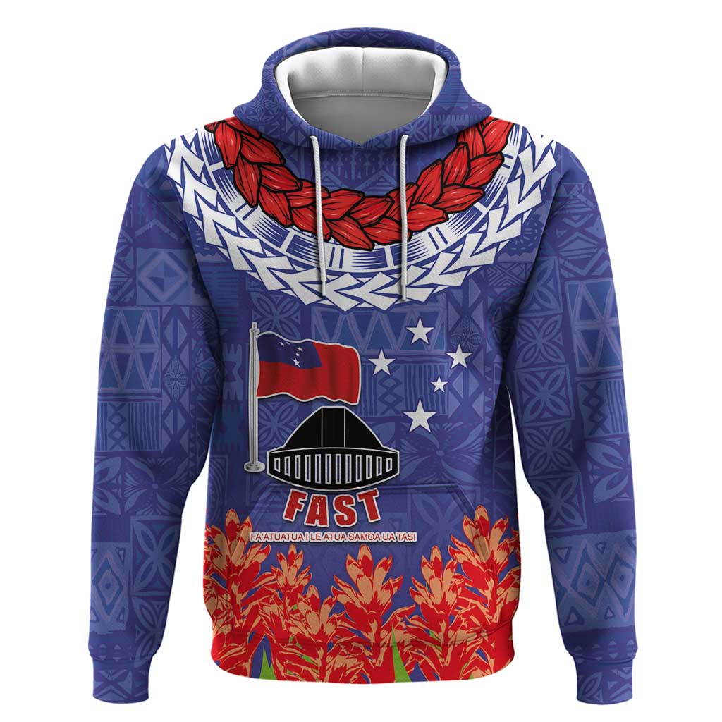 FAST Party Samoa Hoodie Ula Fala Teuila Polynesian Tapa Pattern