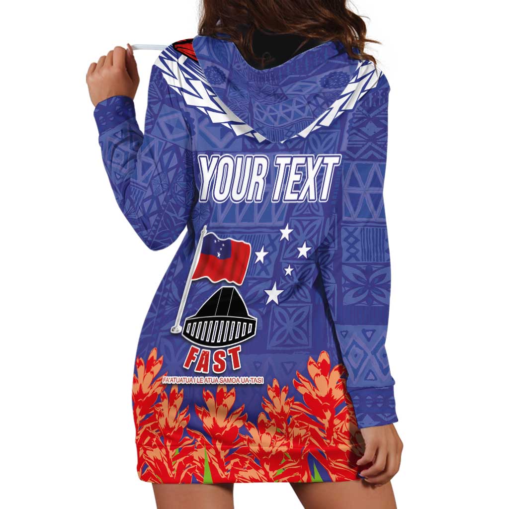 FAST Party Samoa Hoodie Dress Ula Fala Teuila Polynesian Tapa Pattern