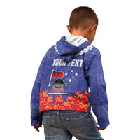 FAST Party Samoa Kid Hoodie Ula Fala Teuila Polynesian Tapa Pattern