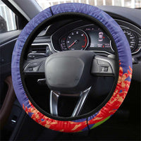 FAST Party Samoa Steering Wheel Cover Ula Fala Teuila Polynesian Tapa Pattern
