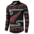 New Zealand Christmas Button Sweatshirt Meri Kirihimete Silver Fern Knit Style Red Color - Polynesian Pride