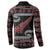 New Zealand Christmas Button Sweatshirt Meri Kirihimete Silver Fern Knit Style Red Color - Polynesian Pride