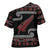 New Zealand Christmas Cross Shoulder Shirt Meri Kirihimete Silver Fern Knit Style Red Color - Polynesian Pride