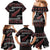New Zealand Christmas Family Matching Mermaid Dress and Hawaiian Shirt Meri Kirihimete Silver Fern Knit Style Red Color - Polynesian Pride