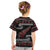 New Zealand Christmas Kid T Shirt Meri Kirihimete Silver Fern Knit Style Red Color - Polynesian Pride