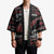 New Zealand Christmas Kimono Meri Kirihimete Silver Fern Knit Style Red Color - Polynesian Pride
