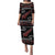 New Zealand Christmas Puletasi Meri Kirihimete Silver Fern Knit Style Red Color - Polynesian Pride