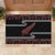 New Zealand Christmas Rubber Doormat Meri Kirihimete Silver Fern Knit Style Red Color - Polynesian Pride