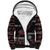 New Zealand Christmas Sherpa Hoodie Meri Kirihimete Silver Fern Knit Style Red Color - Polynesian Pride