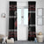New Zealand Christmas Window Curtain Meri Kirihimete Silver Fern Knit Style Red Color - Polynesian Pride