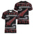 New Zealand Christmas Women V-Neck T-Shirt Meri Kirihimete Silver Fern Knit Style Red Color - Polynesian Pride