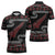 New Zealand Christmas Zipper Polo Shirt Meri Kirihimete Silver Fern Knit Style Red Color - Polynesian Pride