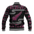 New Zealand Christmas Baseball Jacket Meri Kirihimete Silver Fern Knit Style Pink Color - Polynesian Pride