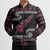 New Zealand Christmas Bomber Puffer Jacket Meri Kirihimete Silver Fern Knit Style Pink Color - Polynesian Pride