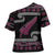 New Zealand Christmas Cross Shoulder Shirt Meri Kirihimete Silver Fern Knit Style Pink Color - Polynesian Pride
