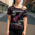 New Zealand Christmas Cross Shoulder Shirt Meri Kirihimete Silver Fern Knit Style Pink Color - Polynesian Pride