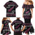 New Zealand Christmas Family Matching Mermaid Dress and Hawaiian Shirt Meri Kirihimete Silver Fern Knit Style Pink Color - Polynesian Pride
