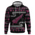 New Zealand Christmas Hoodie Meri Kirihimete Silver Fern Knit Style Pink Color - Polynesian Pride