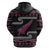 New Zealand Christmas Hoodie Meri Kirihimete Silver Fern Knit Style Pink Color - Polynesian Pride