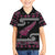 New Zealand Christmas Kid Hawaiian Shirt Meri Kirihimete Silver Fern Knit Style Pink Color - Polynesian Pride