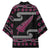 New Zealand Christmas Kimono Meri Kirihimete Silver Fern Knit Style Pink Color - Polynesian Pride