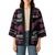 New Zealand Christmas Kimono Meri Kirihimete Silver Fern Knit Style Pink Color - Polynesian Pride