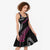New Zealand Christmas Midi Dress Meri Kirihimete Silver Fern Knit Style Pink Color - Polynesian Pride