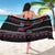 New Zealand Christmas Sarong Meri Kirihimete Silver Fern Knit Style Pink Color - Polynesian Pride