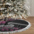 New Zealand Christmas Tree Skirt Meri Kirihimete Silver Fern Knit Style Pink Color - Polynesian Pride