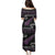 New Zealand Christmas Family Matching Puletasi and Hawaiian Shirt Meri Kirihimete Silver Fern Knit Style Purple Color - Polynesian Pride