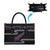 New Zealand Christmas Leather Bag Meri Kirihimete Silver Fern Knit Style Purple Color - Polynesian Pride