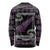 New Zealand Christmas Long Sleeve Shirt Meri Kirihimete Silver Fern Knit Style Purple Color - Polynesian Pride