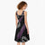 New Zealand Christmas Midi Dress Meri Kirihimete Silver Fern Knit Style Purple Color - Polynesian Pride
