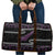 New Zealand Christmas Travel Bag Meri Kirihimete Silver Fern Knit Style Purple Color - Polynesian Pride