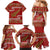 New Zealand Christmas Family Matching Mermaid Dress and Hawaiian Shirt Meri Kirihimete Silver Fern Knit Style Green Color - Polynesian Pride