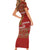 New Zealand Christmas Family Matching Short Sleeve Bodycon Dress and Hawaiian Shirt Meri Kirihimete Silver Fern Knit Style Green Color - Polynesian Pride