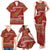 New Zealand Christmas Family Matching Tank Maxi Dress and Hawaiian Shirt Meri Kirihimete Silver Fern Knit Style Green Color - Polynesian Pride