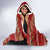 New Zealand Christmas Hooded Blanket Meri Kirihimete Silver Fern Knit Style Green Color - Polynesian Pride