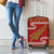 New Zealand Christmas Luggage Cover Meri Kirihimete Silver Fern Knit Style Green Color - Polynesian Pride