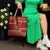 New Zealand Christmas Tote Bag Meri Kirihimete Silver Fern Knit Style Green Color - Polynesian Pride