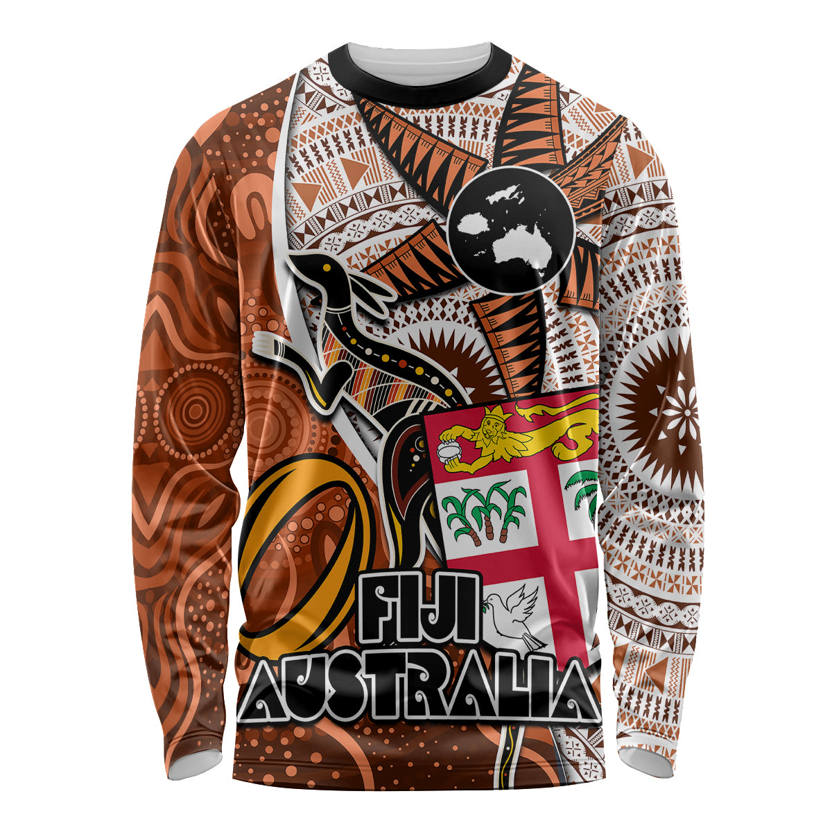 fiji-australia-rugby-long-sleeve-shirt-kangaroo-and-palm-tree-orange-tapa-pattern-mix-aboriginal