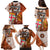 Personalised Fiji Australia Rugby Family Matching Puletasi Dress and Hawaiian Shirt Kangaroo and Palm Tree Orange Tapa Pattern Mix Aboriginal LT03 - Polynesian Pride